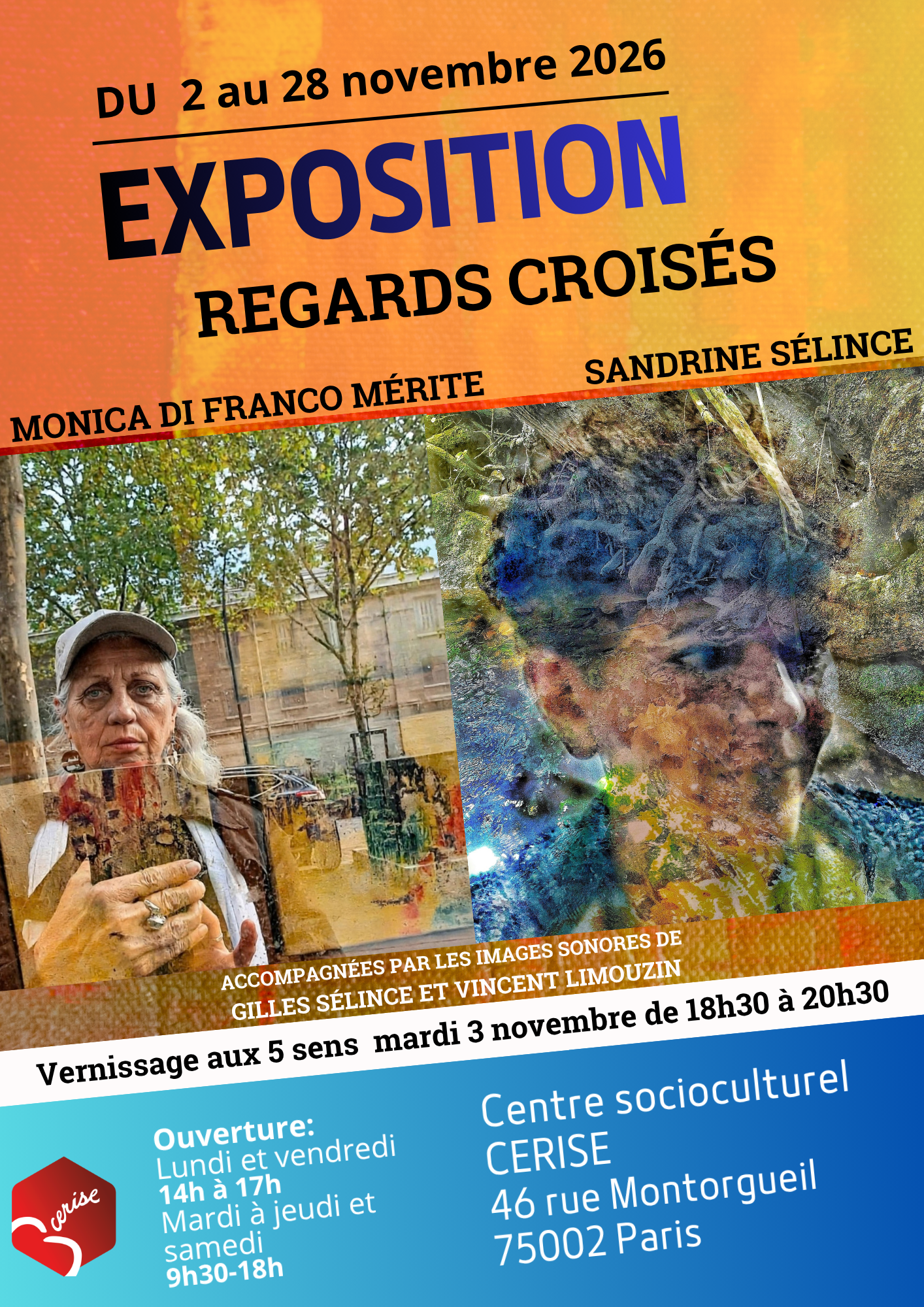 Bleu et Noir Photo Moderne Exposition photographie Affiche A3 (2).png